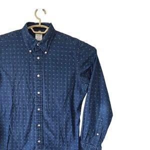 Brooks Brothers Regent Fit‎ Blue Floral Button Down Long Sleeve Shirt